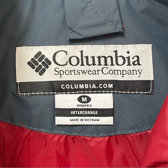 Vintage 90s Columbia Interchange Maroon 3 in 1 Winter Jacket Womens Medium M - Picture 9 of 9